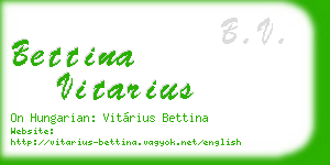 bettina vitarius business card